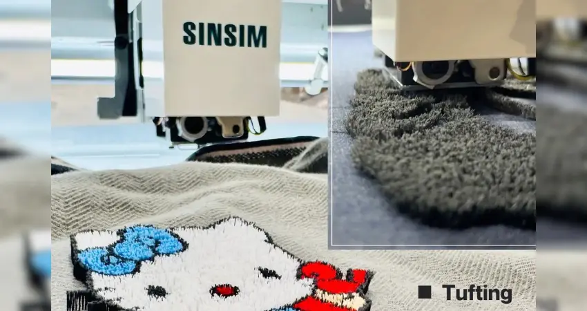 Flat, Tufting Embroidery Machine